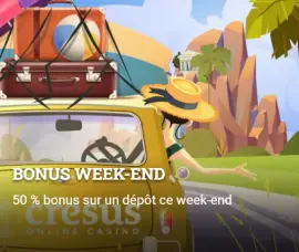 Bonus week-end de Cresus Casino